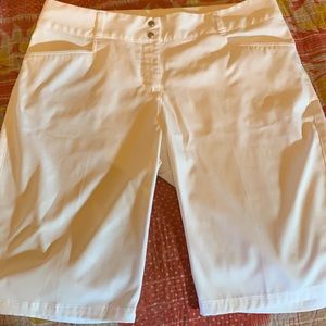 Ladies White Adidas golf shorts NWOT